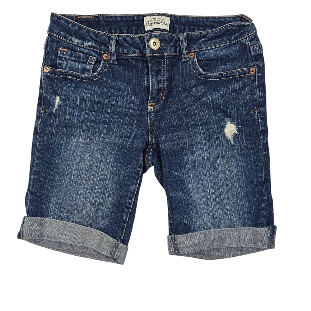 Aeropostale Distressed Denim Shorts Kids Sz 7/8
